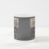 Motivierend Zitat in Schwarz und Weiß Mattglastasse (Mittel)