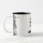 Motivierend Zitat; kann nie etwas tun Zweifarbige Tasse (Links)