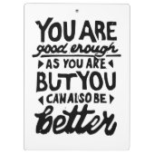 Motivierend Zitat Klemmbrett (Rückseite)