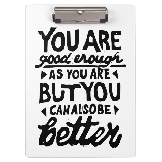 Motivierend Zitat Klemmbrett (Vorderseite)