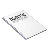 Motivierend Zitat Kunsterfolge Notizblock (Rechte Seite)