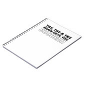 Motivierend Zitat Kunsterfolge Notizblock (Linke Seite)