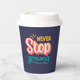 Motivierend Zitat l Colorful stylish Modern Pappbecher