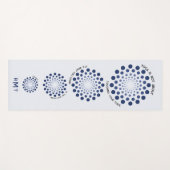 Motivierend Zitat Mandala Lila Modernes Monogramm Yogamatte (Vorderseite (Horizontal))