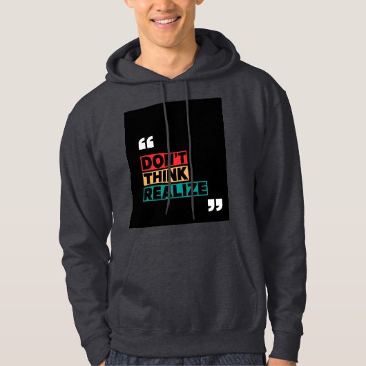 Motivierend Zitat Männerpullover Hoodie (Vorderseite)