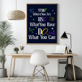 Motivierend Zitat - Minimalistisches Inspirationsp Poster