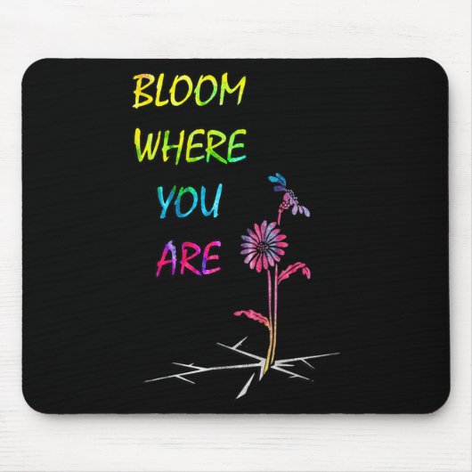 Motivierend Zitat mit Inspiration Mousepad (Vorne)