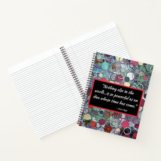 Motivierend Zitat mit Multimedia-Circle-Art Notizblock (Innenseite)