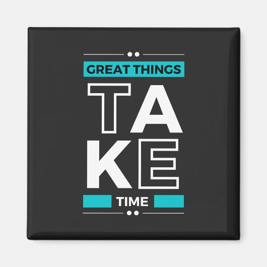 Motivierend Zitat Moderner und positiver Text Magnet (Vorne)