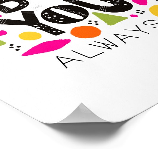 Motivierend Zitat: Name hinzufügen Poster (Ecke)