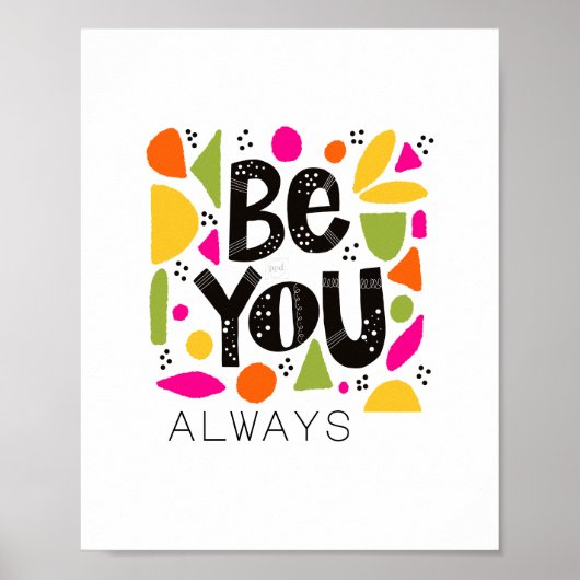 Motivierend Zitat: Name hinzufügen Poster (Vorne)