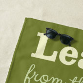 Motivierend Zitat-Name- u. -farbbadetuch Strandtuch (Beispiel)