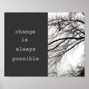 motivierend Zitat Naturkunst Foto Poster