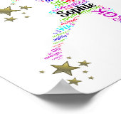 Motivierend Zitat-Netball-Star-Poster Poster (Ecke)