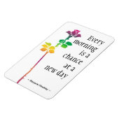 Motivierend Zitat - Neuer Tag Magnet (Linke Seite)