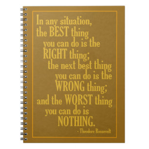 Motivierend Zitat-Notizheft Notizblock