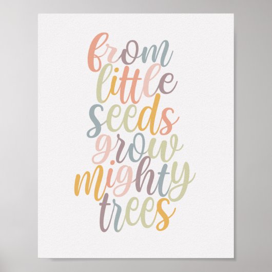 Motivierend Zitat Pastor Farben Kunst Poster (Vorne)