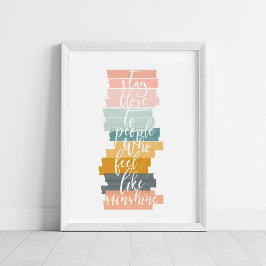 Motivierend Zitat Pastor Farben Kunst Poster