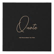 Motivierend Zitat personalisieren Tan und Black