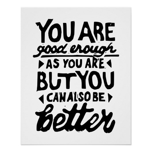 Motivierend Zitat Poster (Vorderseite)