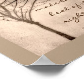 motivierend Zitat Poster Art Sepibaum (Ecke)