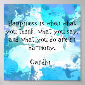 Motivierend Zitat-Poster drucken Poster (Vorne)