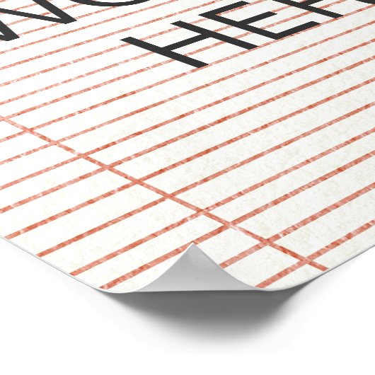 Motivierend Zitat-Poster, Ihre eigenen Worte hier Poster (Ecke)