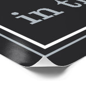 Motivierend Zitat-Poster in benutzerdefinierten Fa Poster (Ecke)