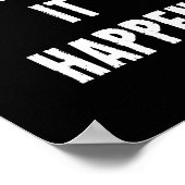 Motivierend Zitat-Poster in Schwarz Poster (Ecke)