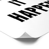 Motivierend Zitat-Poster in Weiß Poster (Ecke)