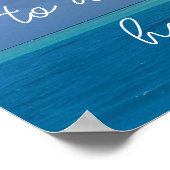 Motivierend Zitat-Poster mit Bora Bora Poster (Ecke)