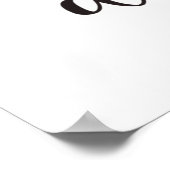 Motivierend Zitat-Poster mit Whimsikschrift Poster (Ecke)