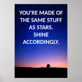 Motivierend Zitat-Poster Poster