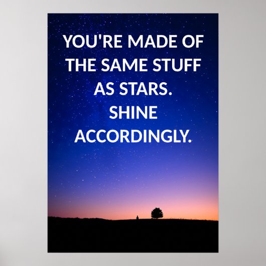 Motivierend Zitat-Poster Poster (Vorne)