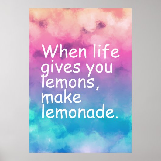 Motivierend Zitat-Poster Poster (Vorne)