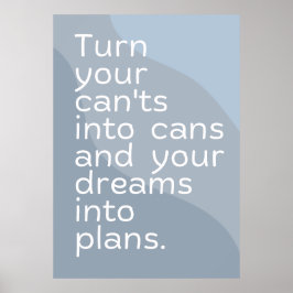 Motivierend Zitat-Poster Poster