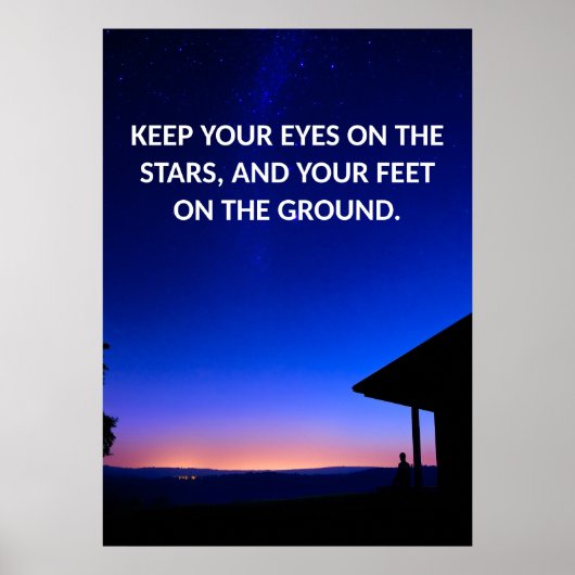 Motivierend Zitat-Poster Poster (Vorne)