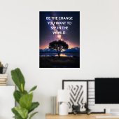 Motivierend Zitat-Poster Poster (Heimbüro)