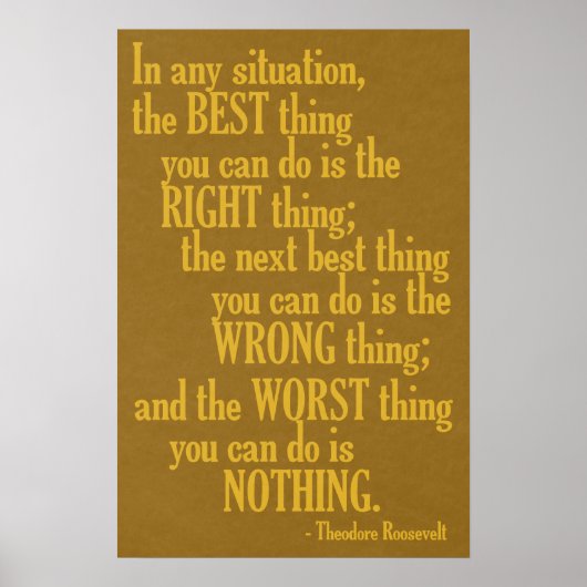 Motivierend Zitat-Poster Poster (Vorne)