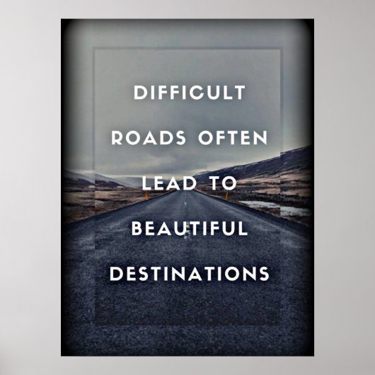 Motivierend Zitat-Poster Poster (Vorne)