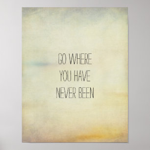 motivierend Zitat-Poster Vintager Stil Poster