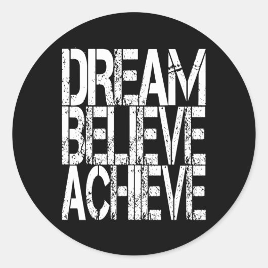 Motivierend Zitat Shirt Frauen Männer B Runder Aufkleber (Vorderseite)