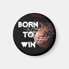 Motivierend Zitat Sprichwort Basketball Geboren zu Magnet