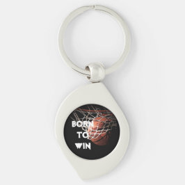 Motivierend Zitat Sprichwort Basketball Geboren zu Schlüsselanhänger