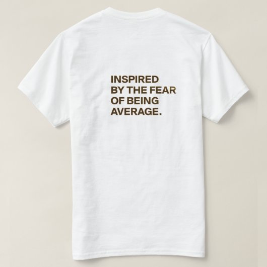 Motivierend Zitat-T - Shirt - "Husteln in Stille,  (Design Rückseite)