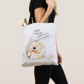 Motivierend Zitat Teddy Bear Floral Tasche (Von Nahem)