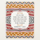 Motivierend Zitat über das Motif-Muster in Afrika Planer (Vorderseite)