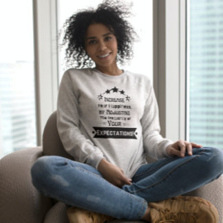 Motivierend Zitat über Glück Sweatshirt