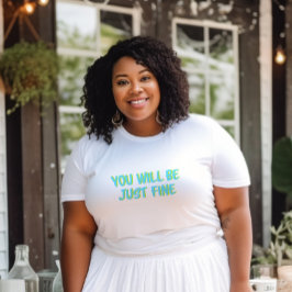 Motivierend Zitat und ermutigende Blockbriefe T-Shirt