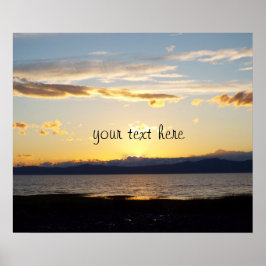 Motivierend Zitat und schöne Sonnenuntergänge Poster